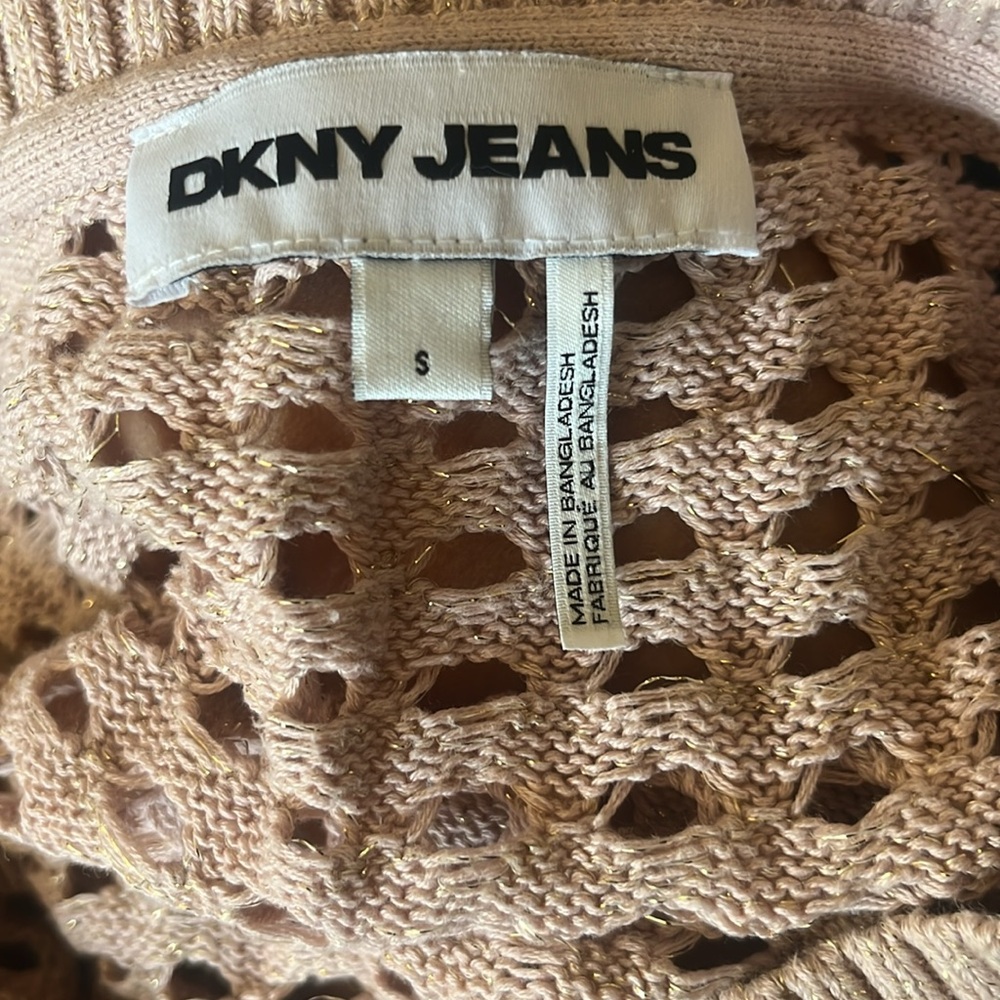 OPEN STITCH POINTELLE
SWEATER by DKNY JEANS Size S. New without tags. - Picture 6 of 7
